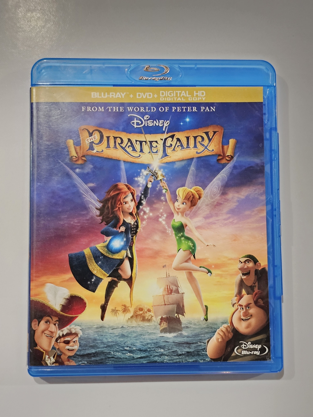 Disney The Pirate Fairy Blu-ray DVD Combo Tinker Bell Peter Pan World